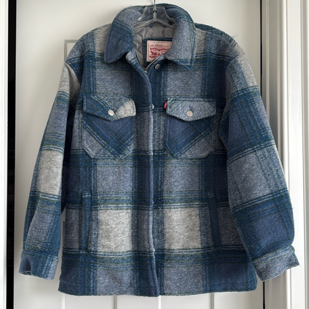 Levi’s plaid shacket jacket